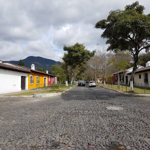 Cobblestone streets on the outskirts of Antigua Guatemala