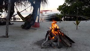Bonfire on the Beach on Caye Caulker