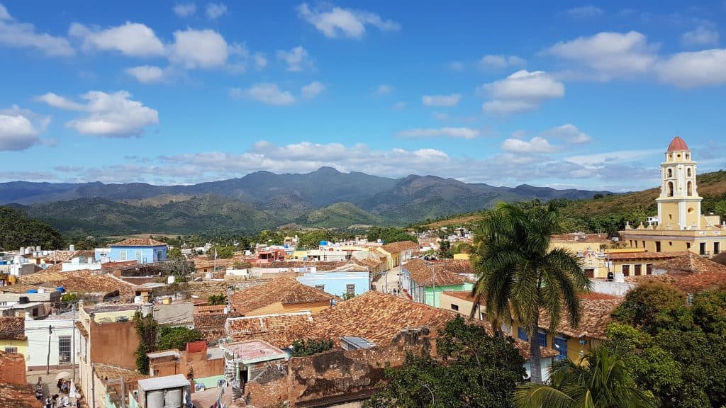 View of Trinidad Cuba from the top of the Museum of the revolution
