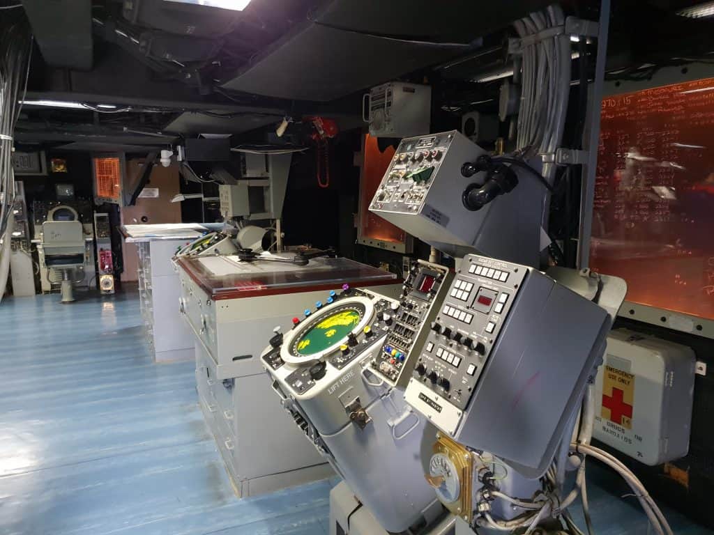 The Operations Room on board the USS Missouri at Pearl Harbor