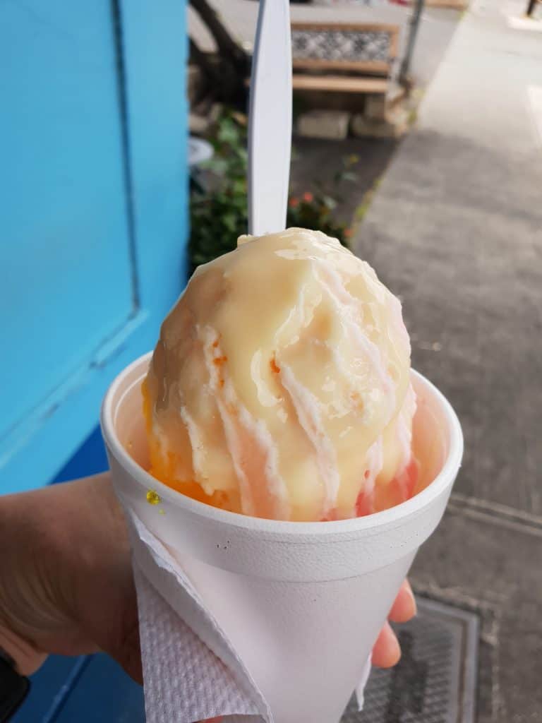 Hawaii 5-0 flabour shaved ice from Waiola Shaved Ice, Honolulu