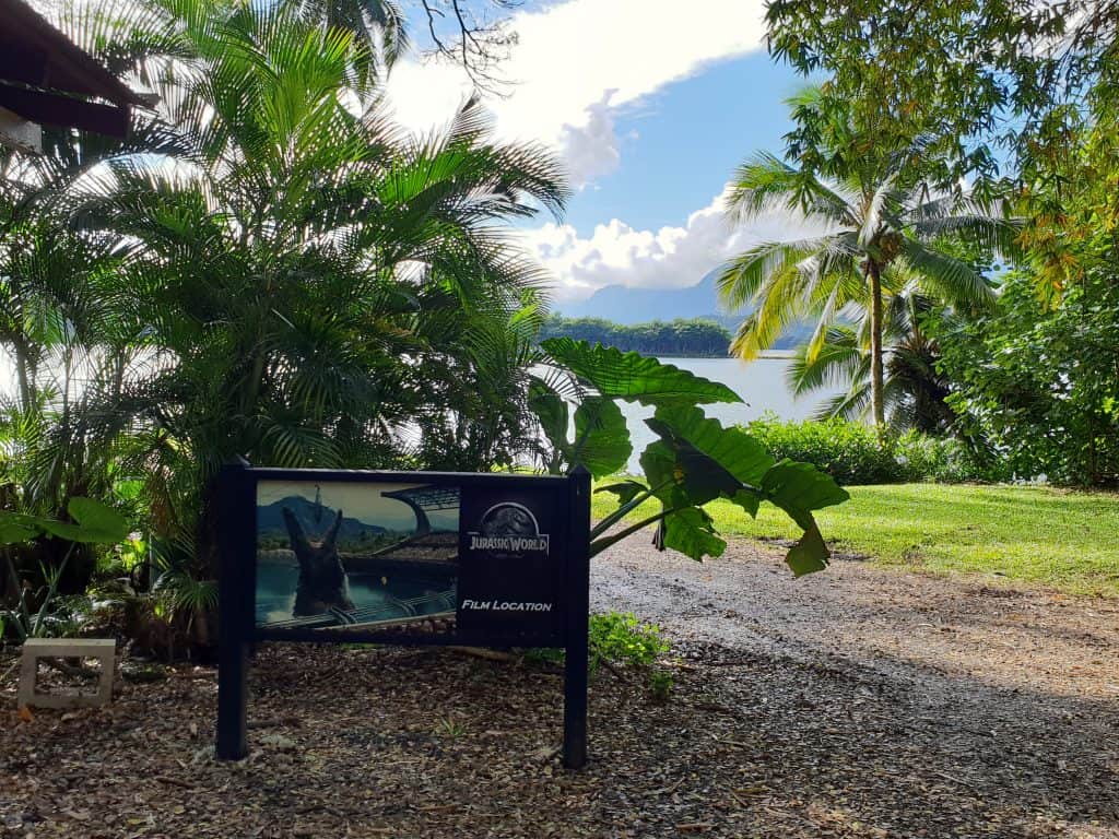 Inland lake featured in Jurassic World on Kualoa Ranch, Oahu