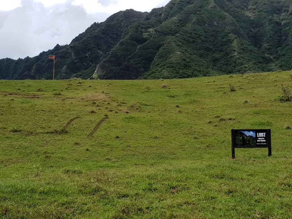 Hurley's one hole golf course as featured in television series Lost, Kualoa Ranch Oahi