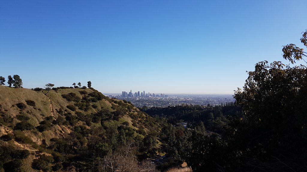 The city of Los Angeles from the wilderness of Griffith Park