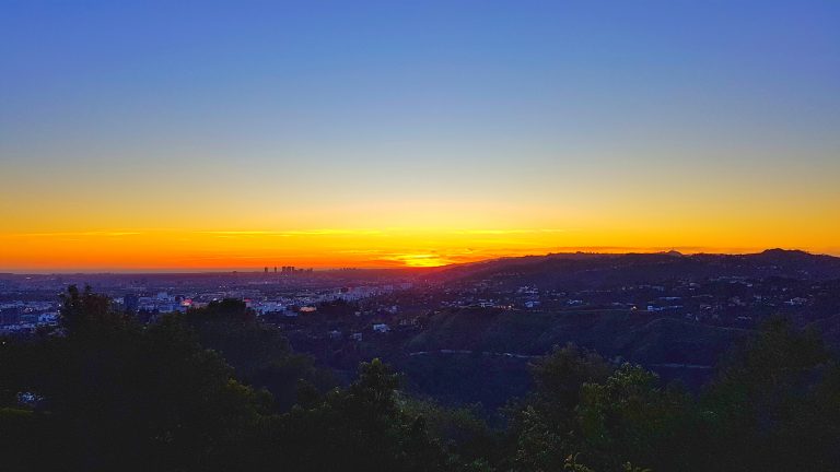 Sunset over the City of Angels from Griffith Park