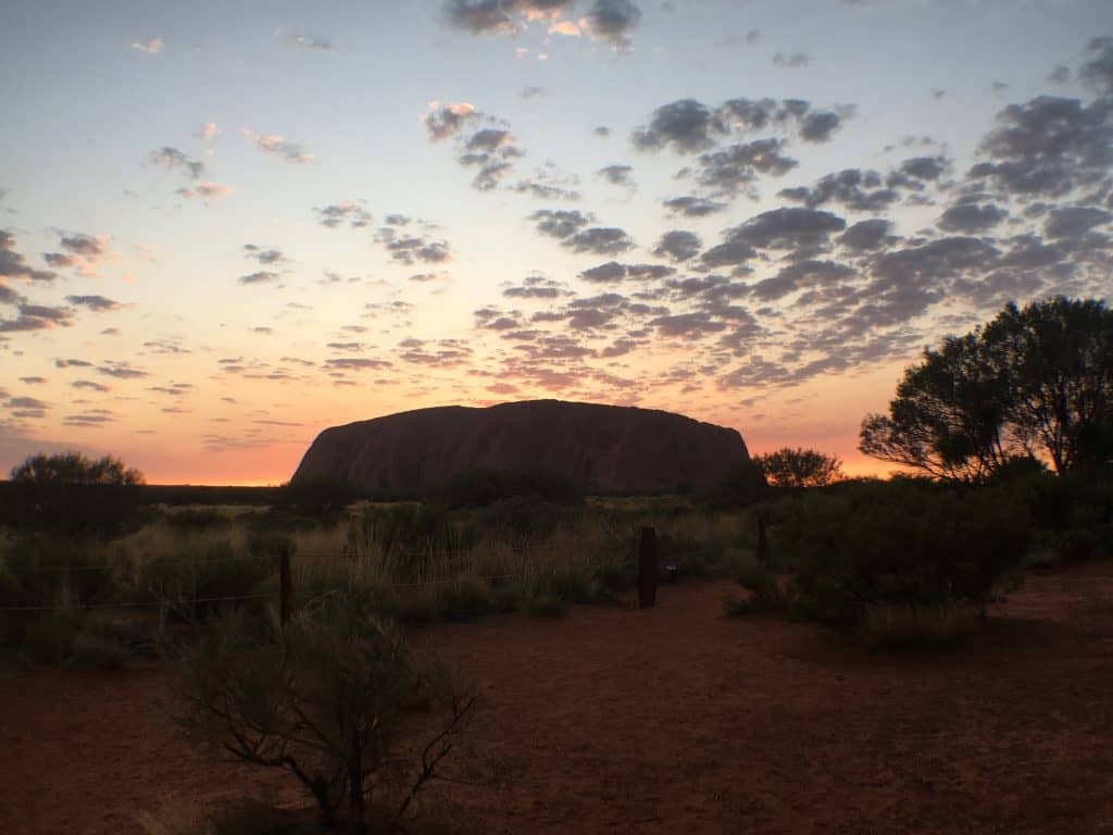 Sunrise at Uluru courtest of Small Footprints, Big Adventures