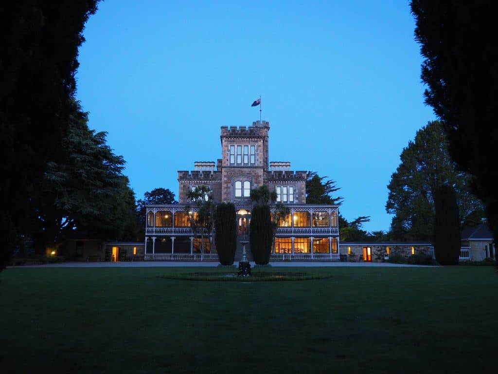 Larnach Castle in the late evening