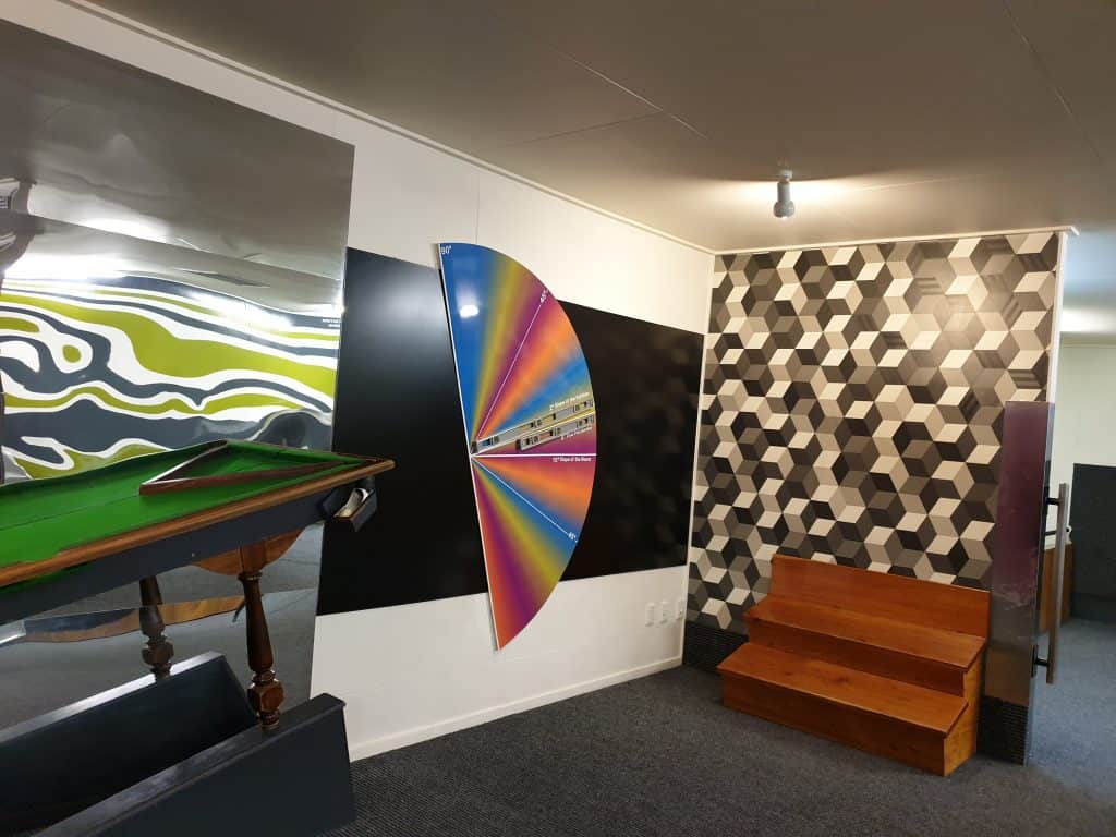 The tilted room at Puzzling World, Wanaka