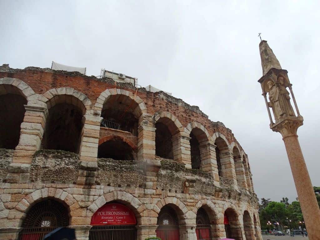 Theatre in Verona featuring performances of the Verona Opera Festival, courtesy of Travel Passionate