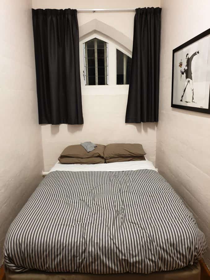 Double room in Jailhouse Accommodation Christchurch