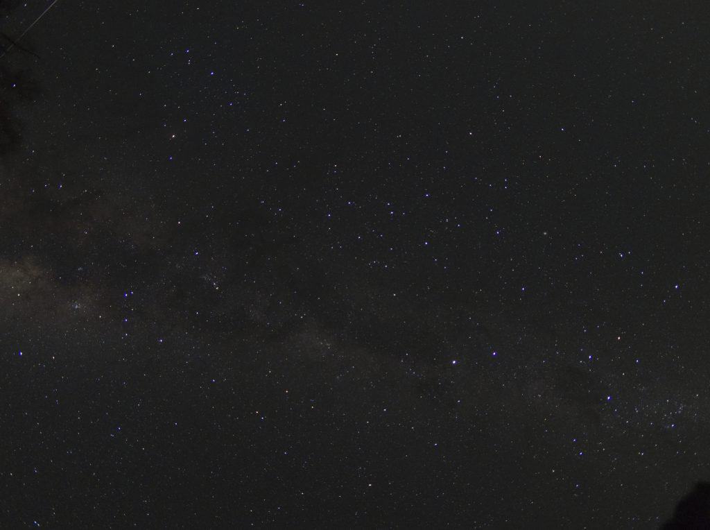 Long exposure shot of the Milky Way galaxy taken in Wentworth Falls, Blue Mountains